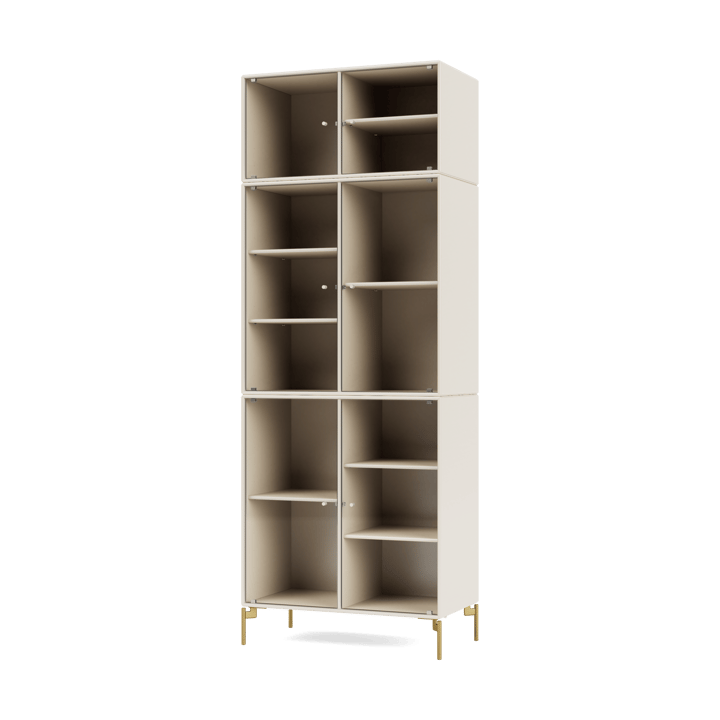 Ripple IV vitrinekast 69,6x187,2x38 cm - Oatpoen brass - Montana