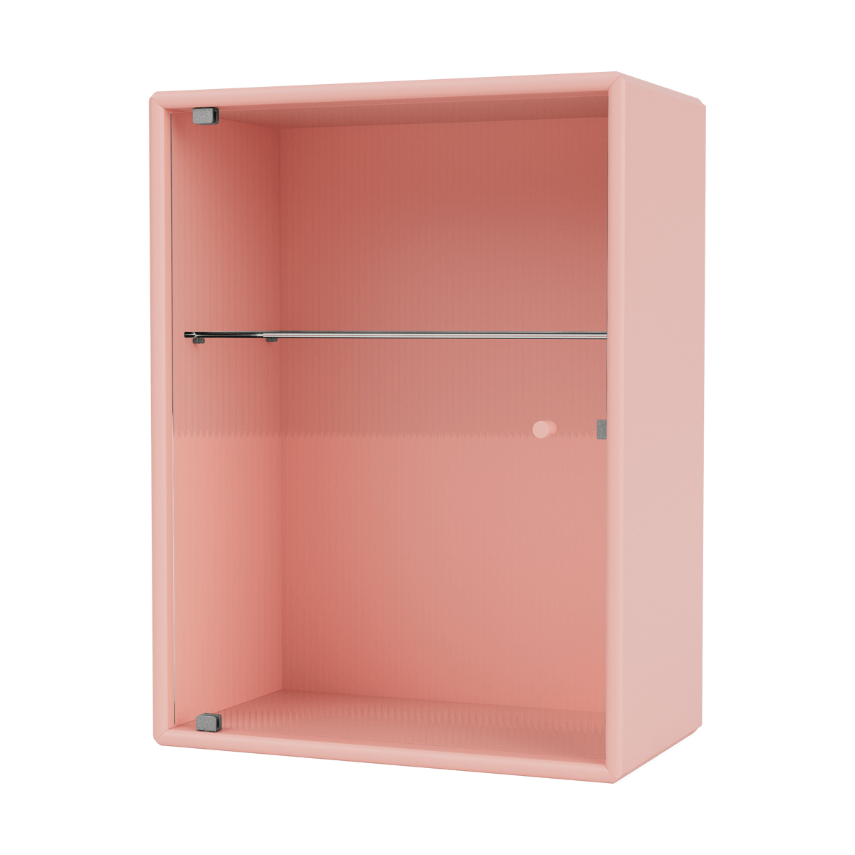 Montana Ripple wandkastje 35,4x46,8x20 cm Ruby | Scandinavisch Interieur | Vitrinekasten | Roze