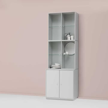 Rise vitrinekast - new white 101, met sokkel - Montana