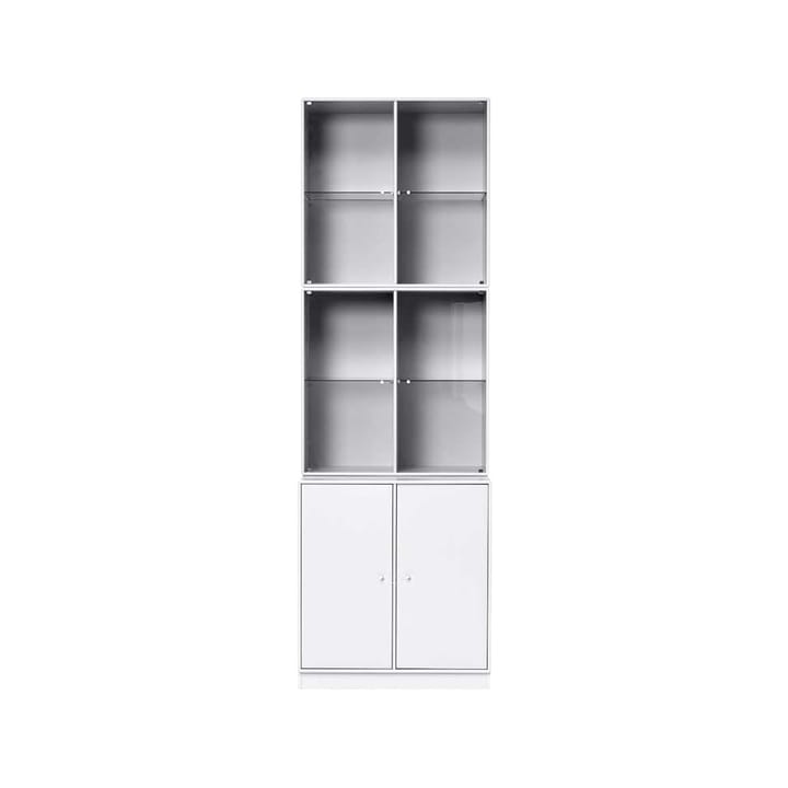 Rise vitrinekast, new white 101, met sokkel Montana