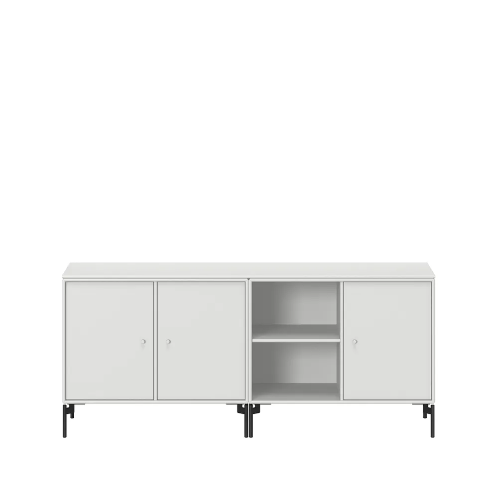 Save sideboard, New white 101-zwartgelakte poten Montana