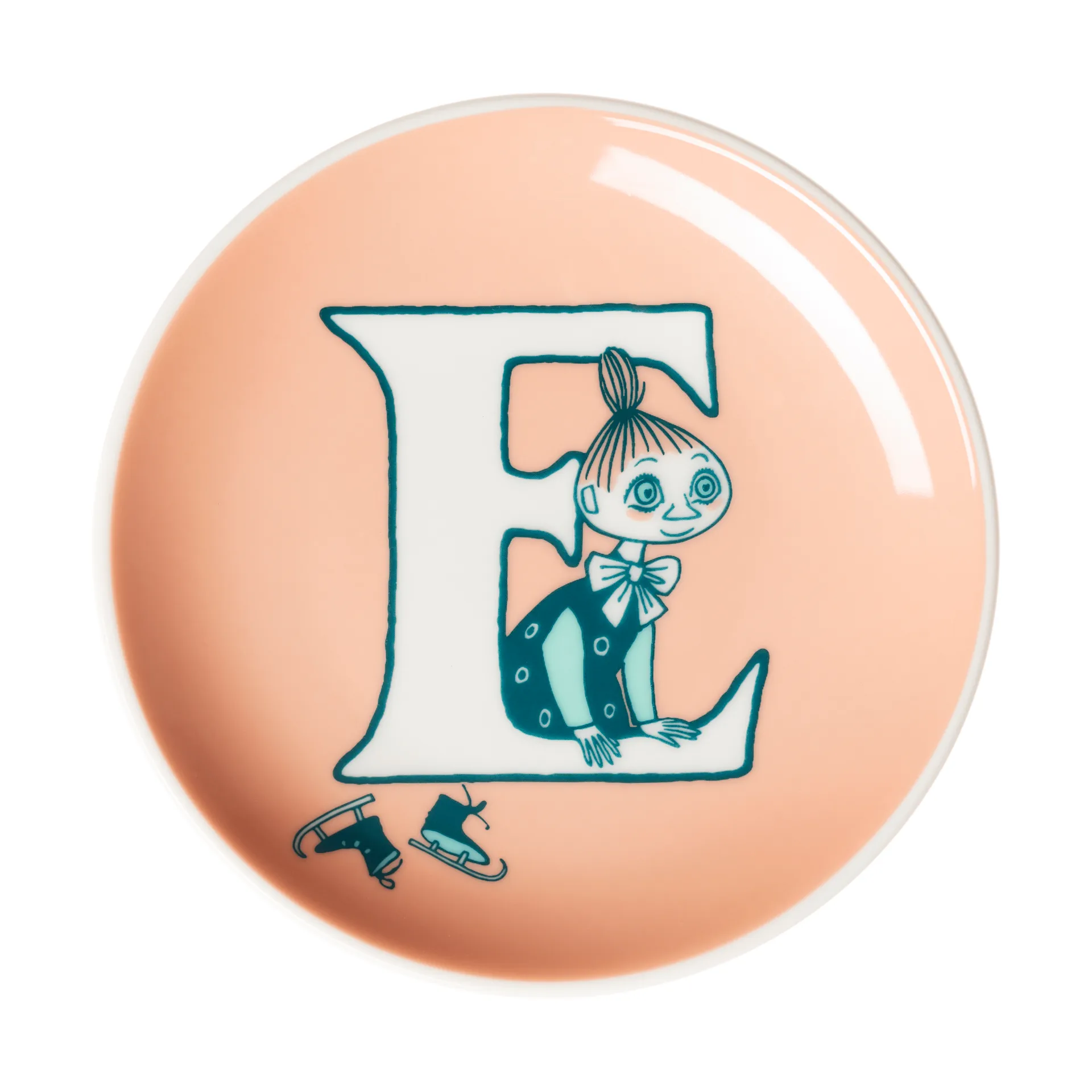 ABC Moomin minibord, E, 10,5 cm Moomin Arabia