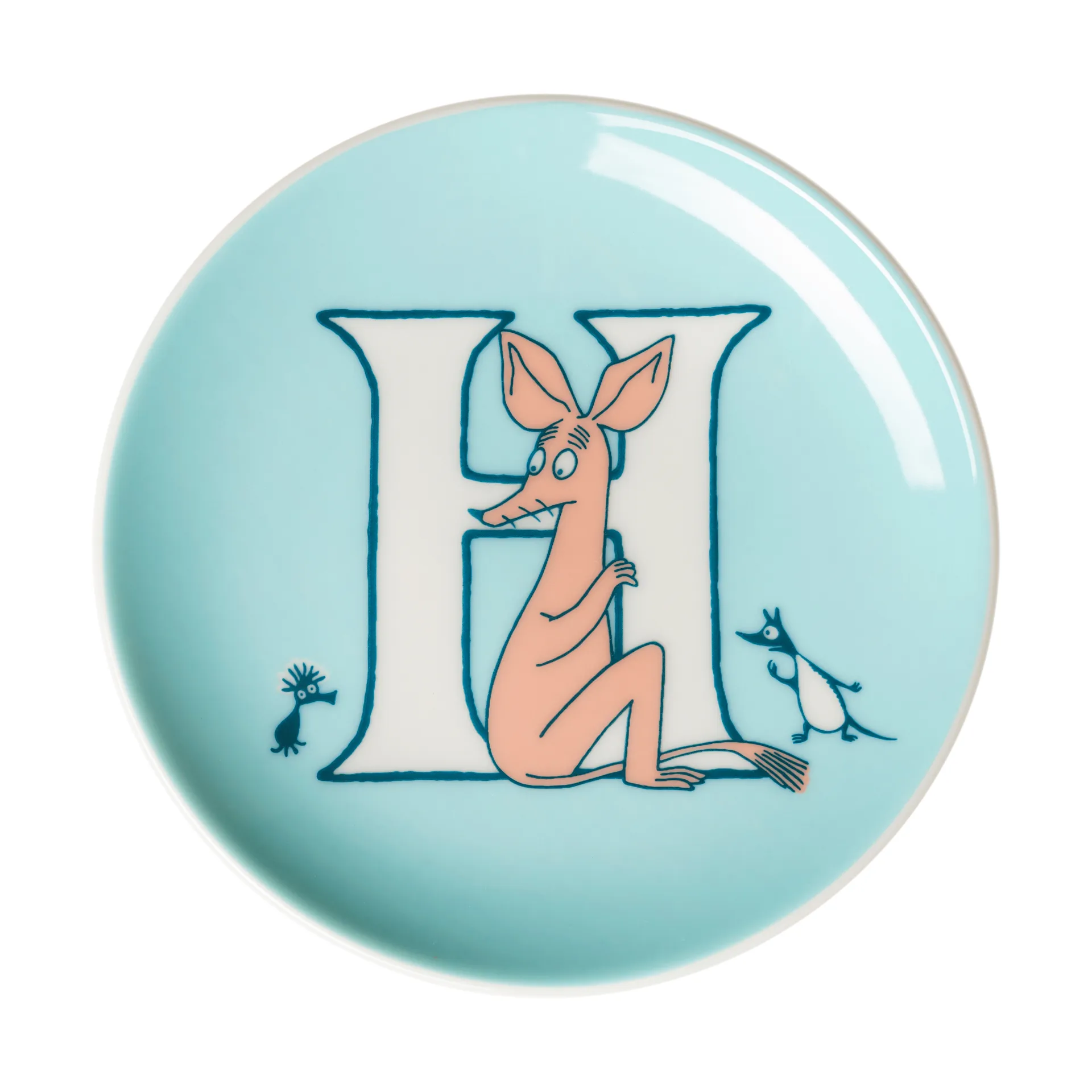 ABC Moomin minibord, H, 10,5 cm Moomin Arabia