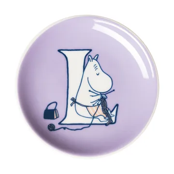ABC Moomin minibord - L, 10,5 cm - Moomin Arabia