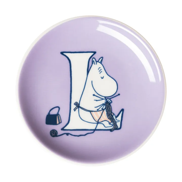 ABC Moomin minibord - L, 10,5 cm - Moomin Arabia