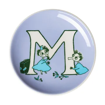 ABC Moomin minibord - M, 10,5 cm - Moomin Arabia