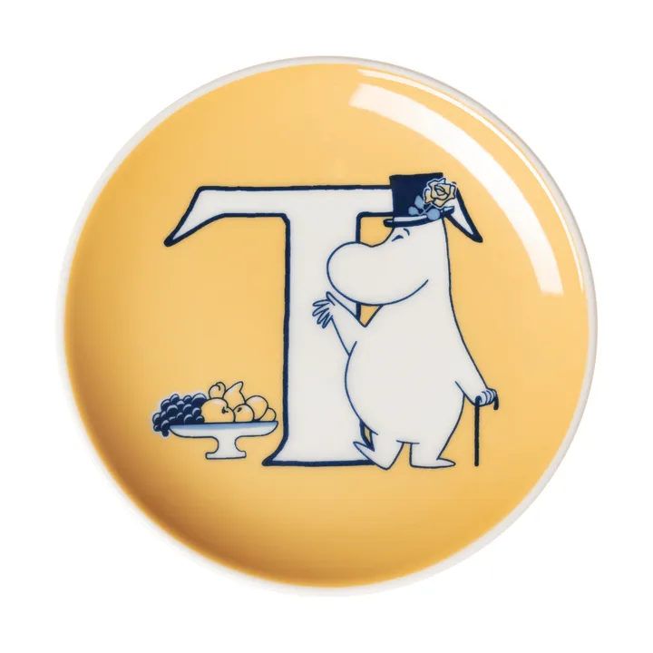 ABC Moomin minibord - T, 10,5 cm - Moomin Arabia