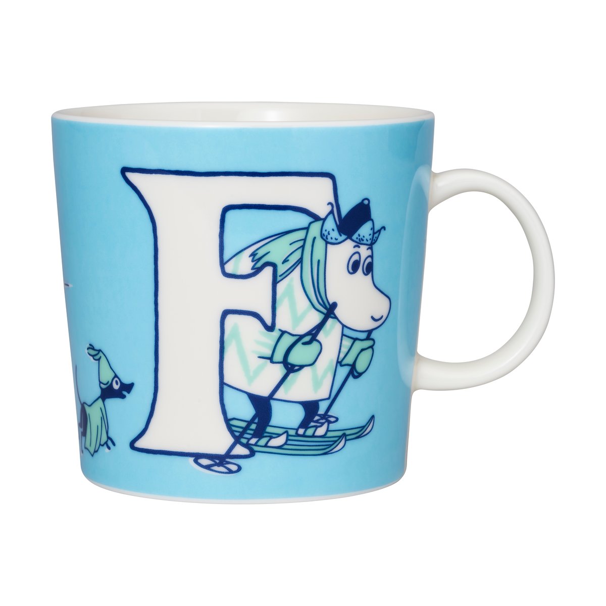 Moomin Arabia ABC Moomin mok 40 cl F | Scandinavisch Interieur | Moomin-mokken | Blauw
