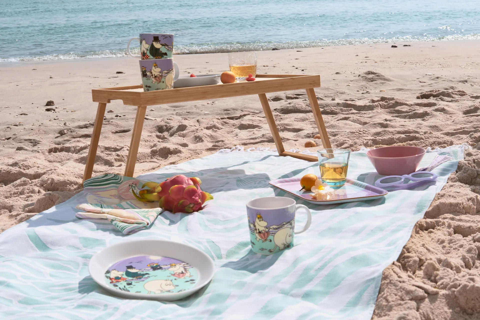 Beach day Moomin dienblad, 20x27 cm Moomin Arabia