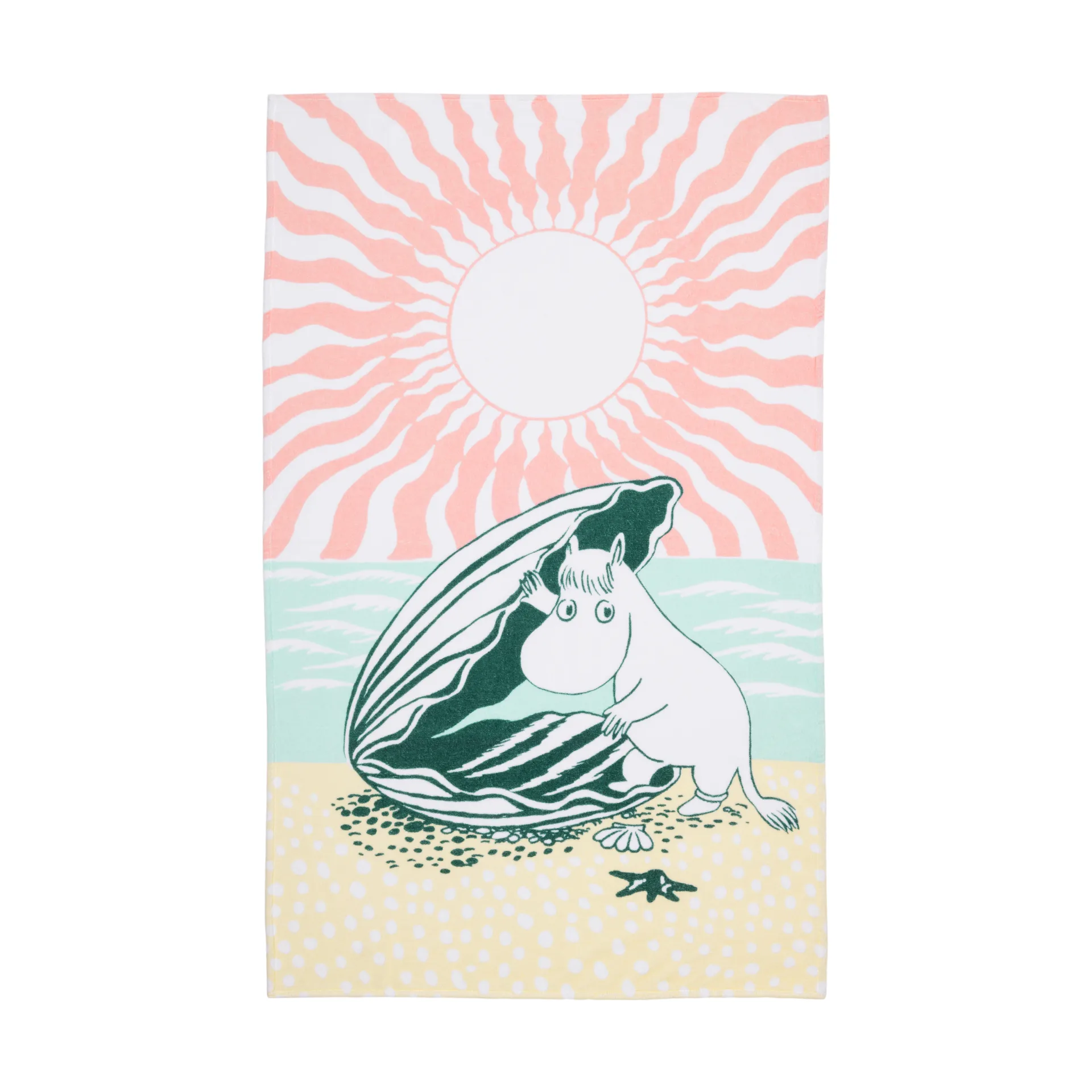 Beach day Moomin strandhanddoek, 93x150 cm Moomin Arabia