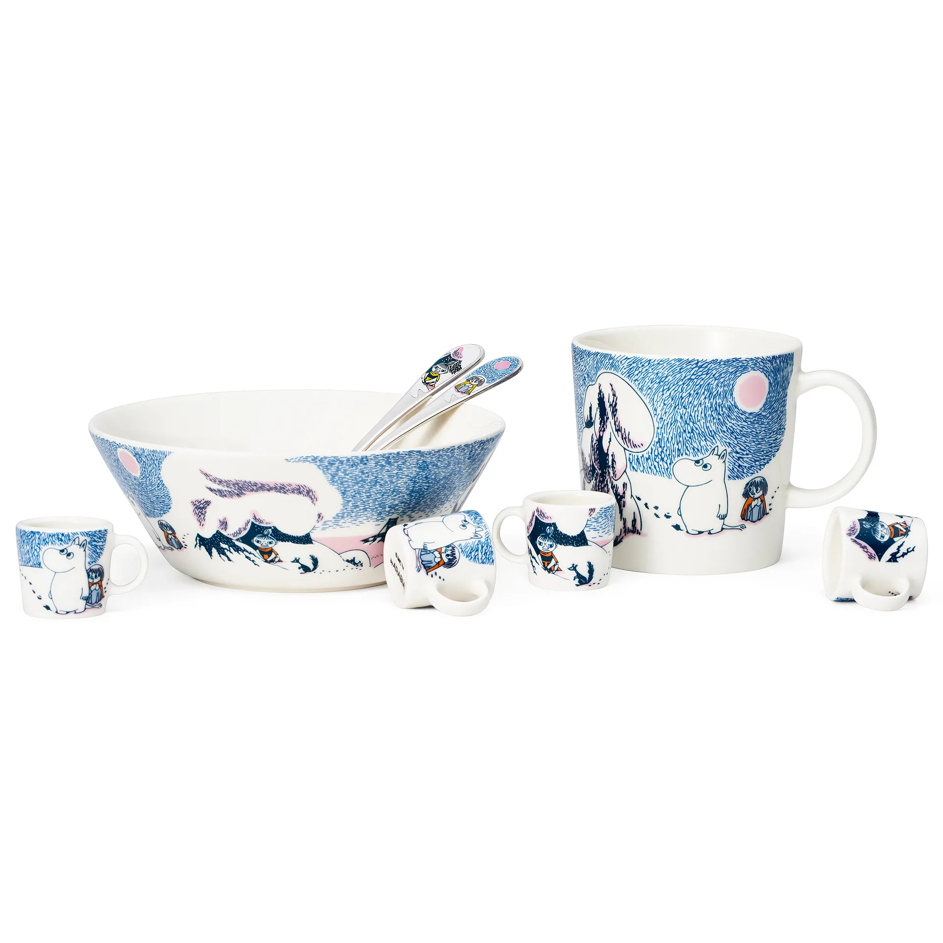 Crown snow-load Moomin-mokken 2019, blauw Moomin Arabia