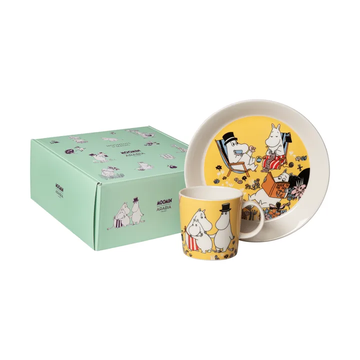 Familietijd Mumin mok & bord - 2-delig - Moomin Arabia