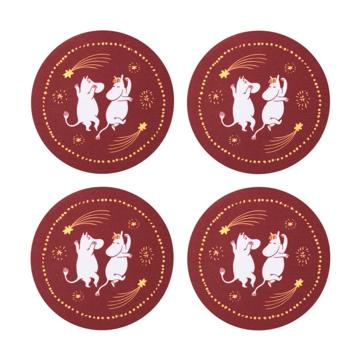 Festive Moments Moomin glasonderzetter 4 delar - Ø9 cm - Moomin Arabia