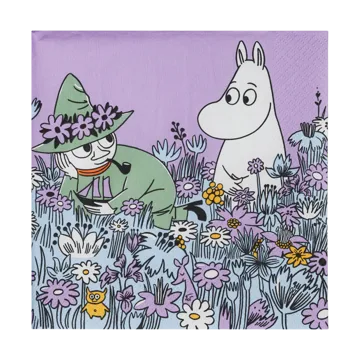 Friends forever Moomin papieren servet 33x33 cm 20-pack - Multi - Moomin Arabia