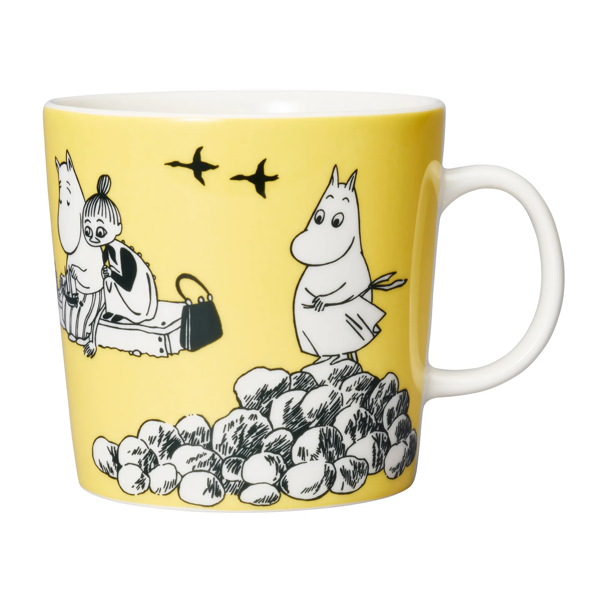 Gele Moomin mok speciaal, 40 cl Moomin Arabia