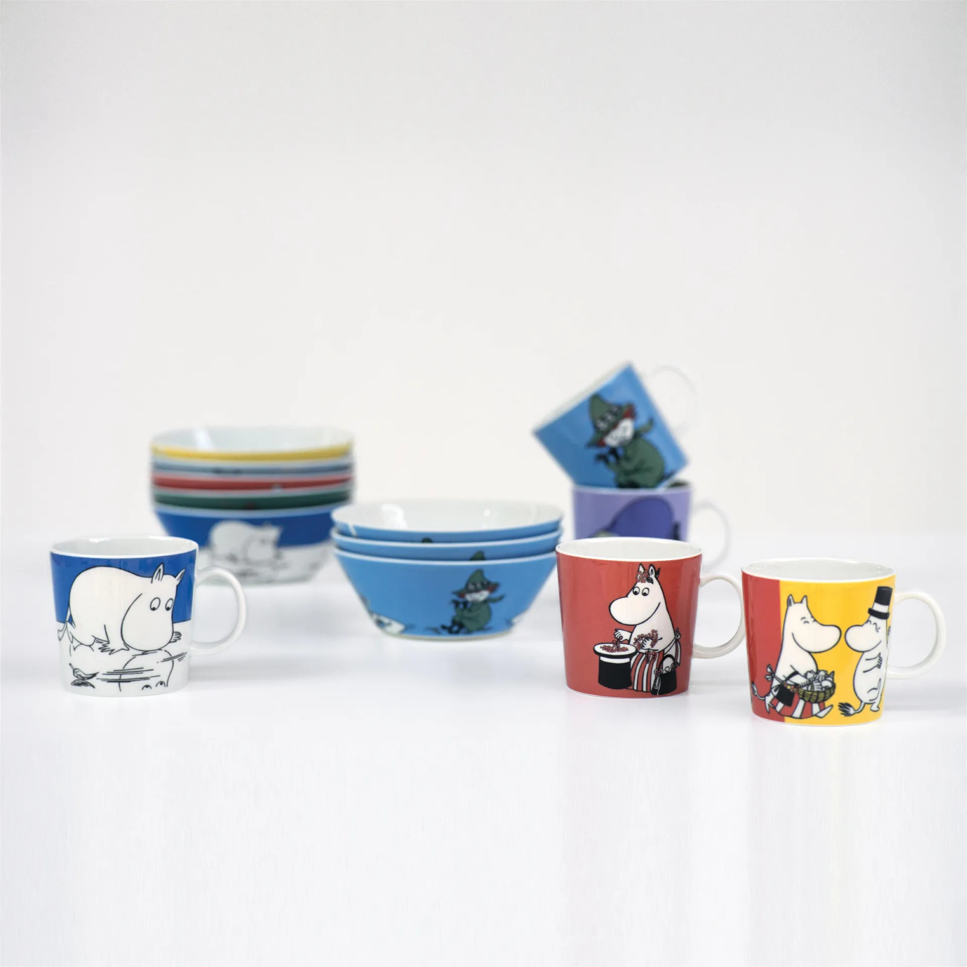 Hattifattener Moomin mok, oranje Moomin Arabia