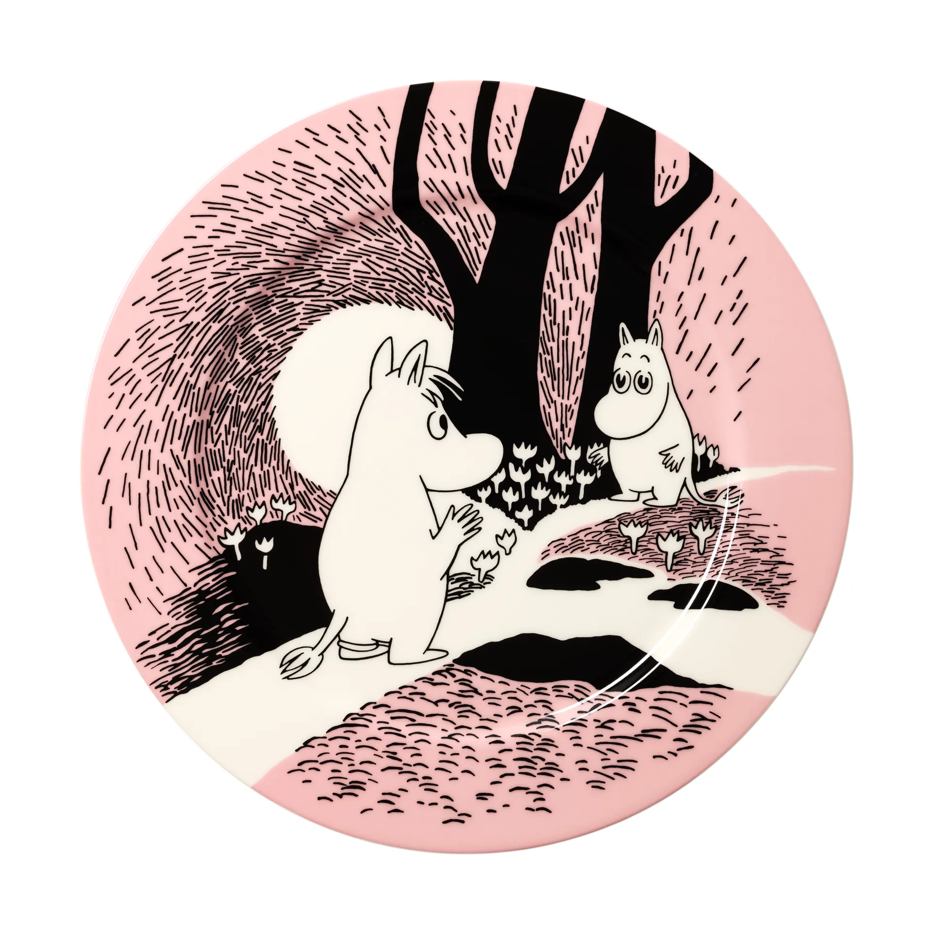 Kärlek 30 år Mumin serveerschaal, Ø30 cm Moomin Arabia