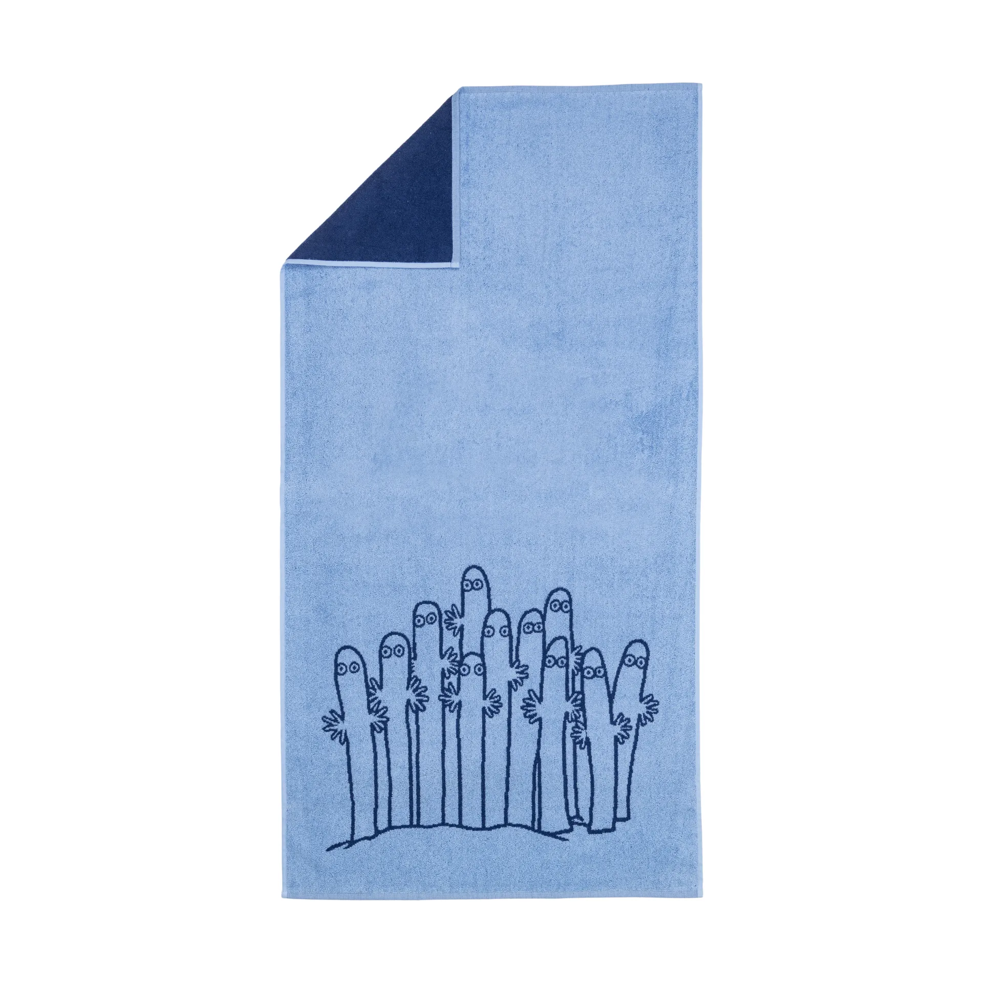 Moomin badhanddoek 70x140 cm, Hattifnatten blauw Moomin Arabia