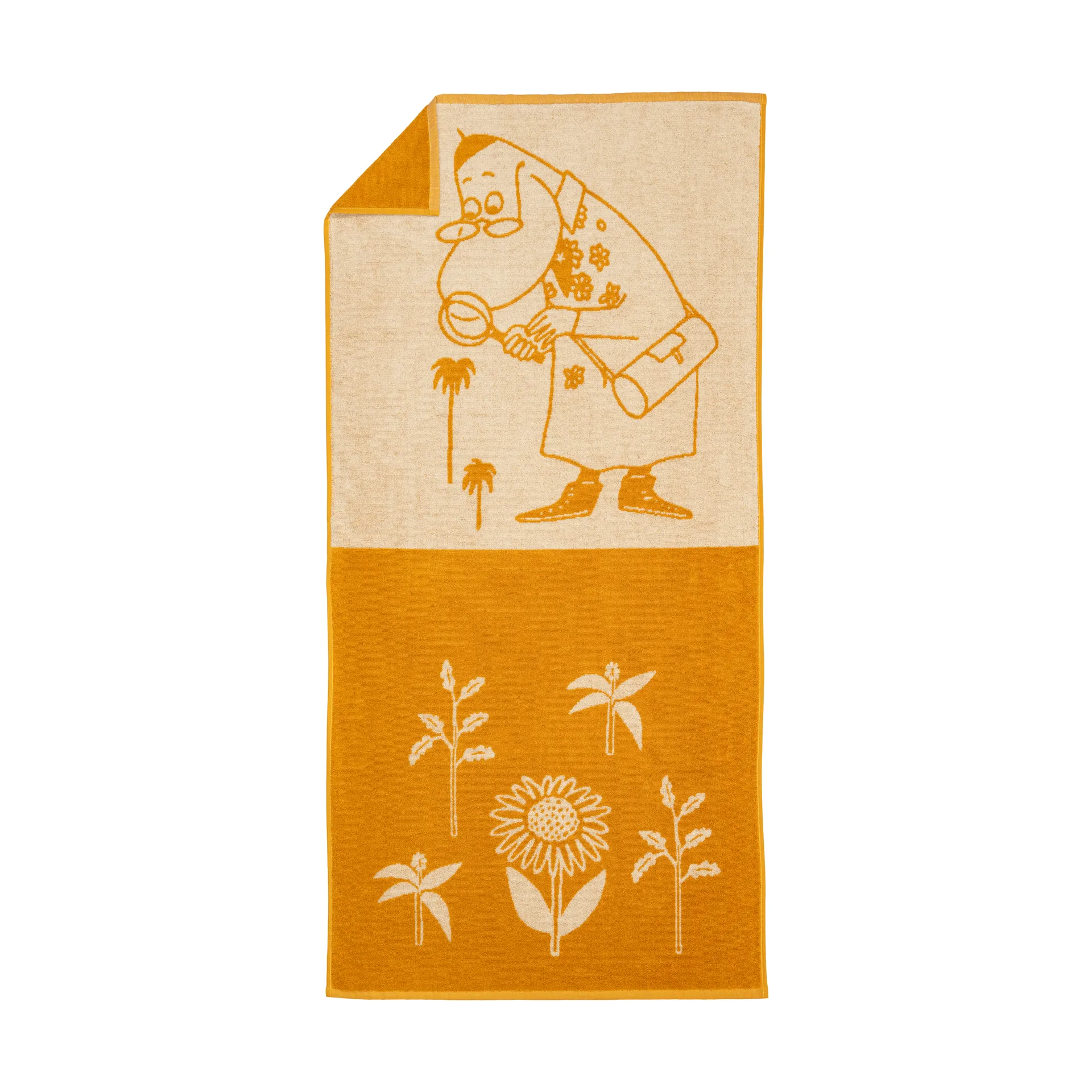 Moomin badhanddoek 70x140 cm, Hemulen, oker Moomin Arabia