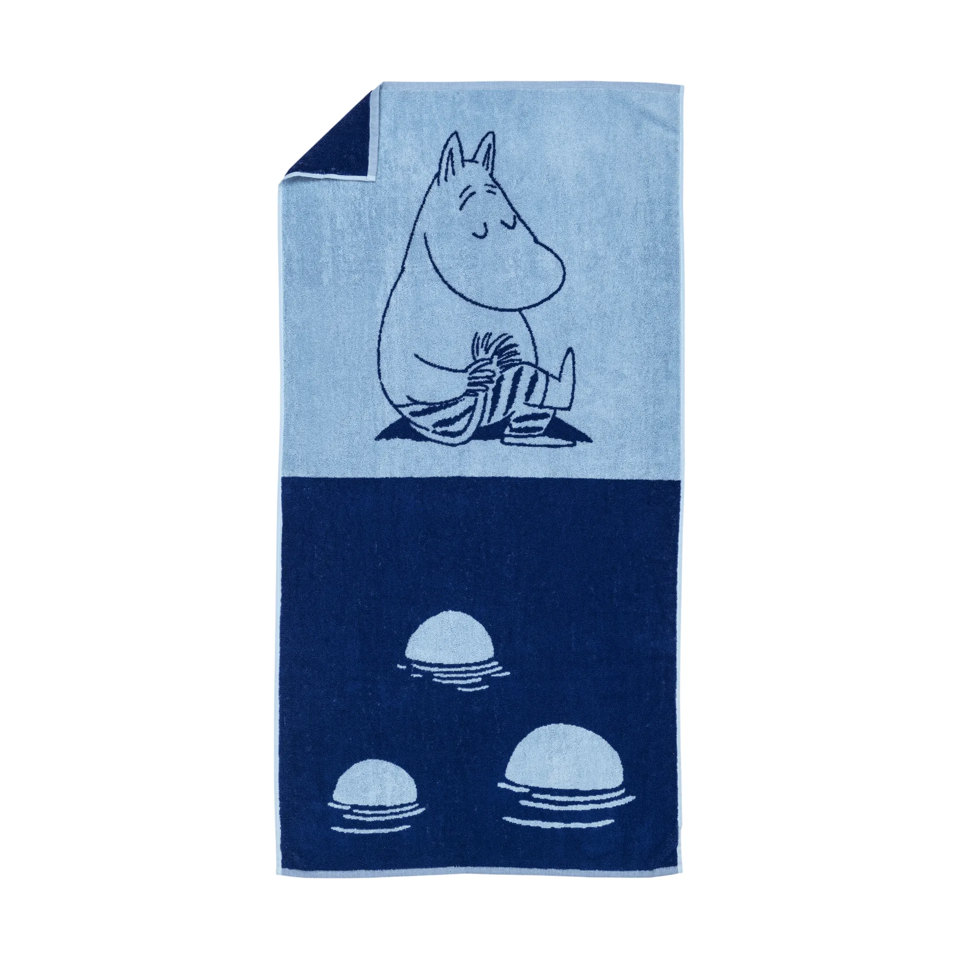 Moomin badhanddoek 70x140 cm, Moomintrol marineblauw Moomin Arabia