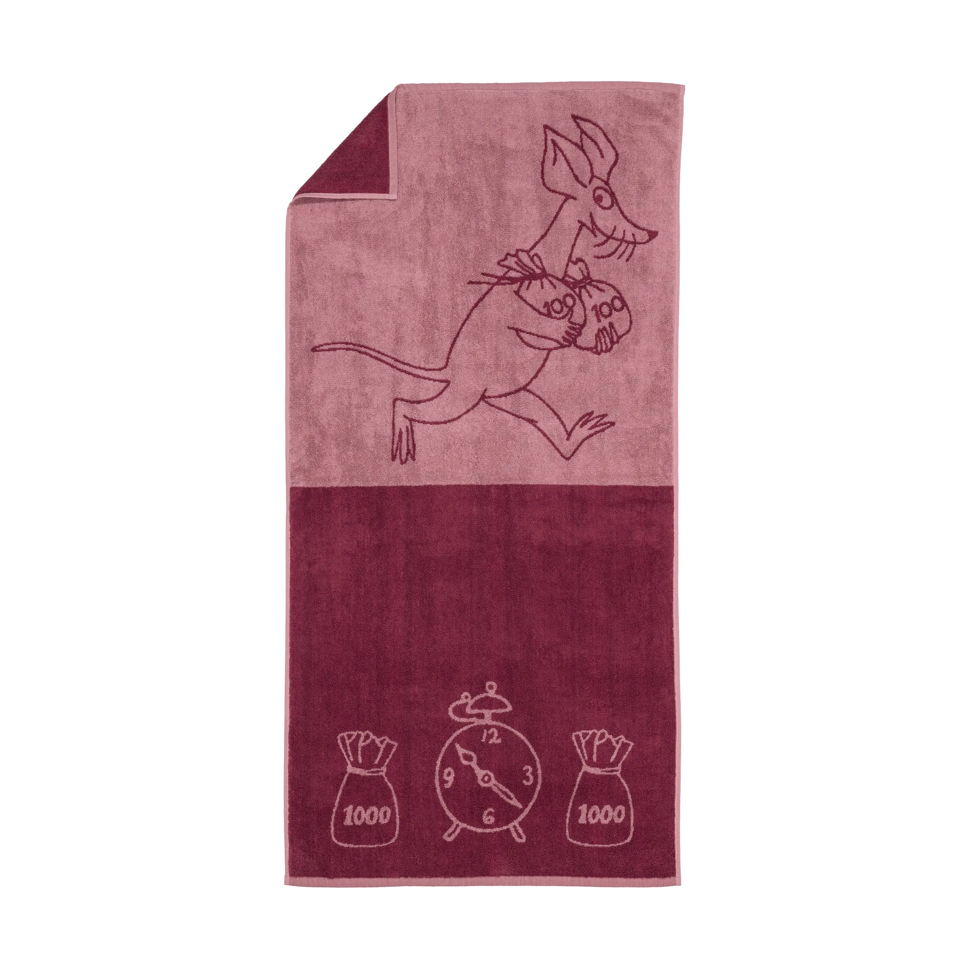 Moomin badhanddoek 70x140 cm, Sniff, malva Moomin Arabia