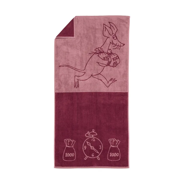 Moomin badhanddoek 70x140 cm - Sniff, malva - Moomin Arabia
