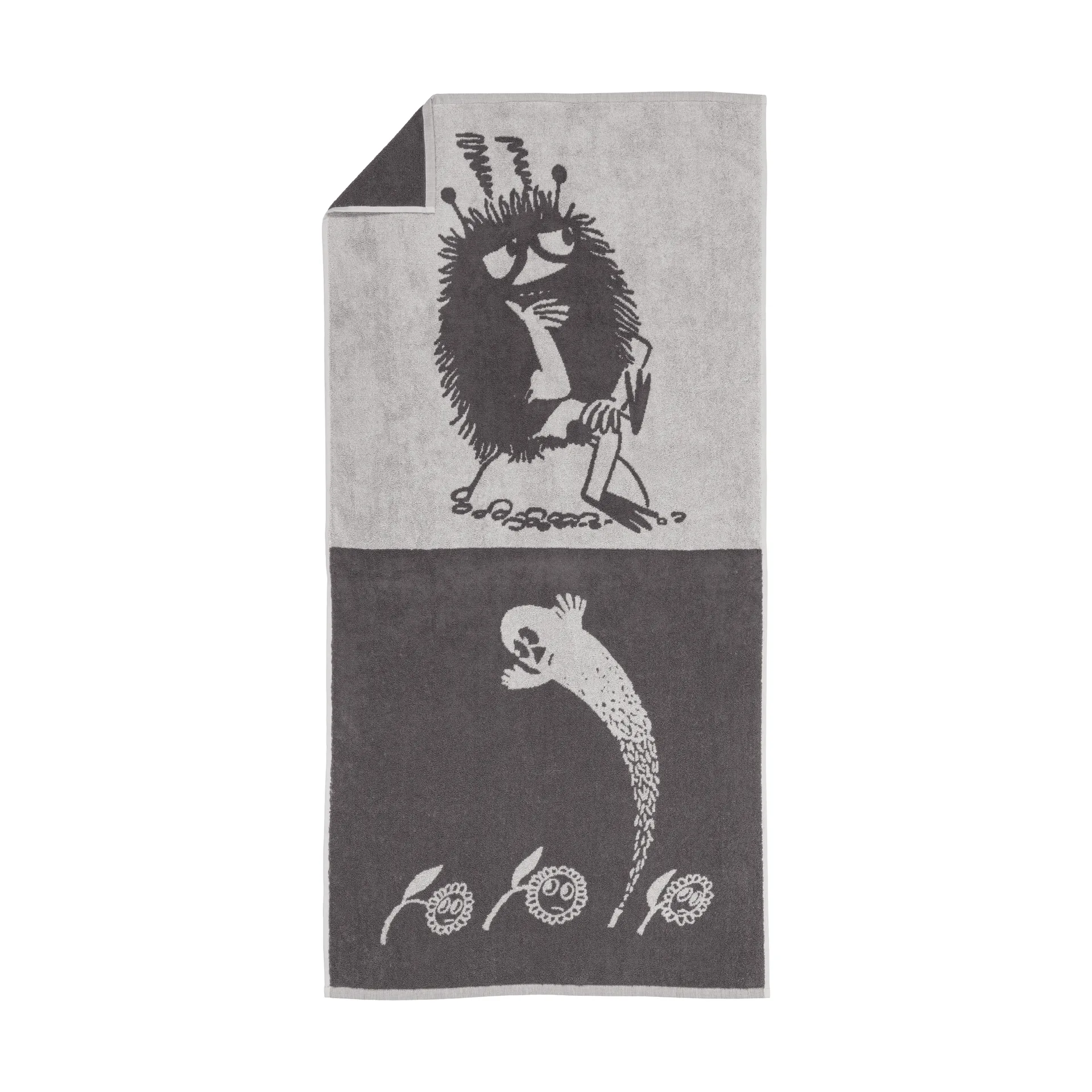 Moomin badhanddoek 70x140 cm, Stinky, grijs Moomin Arabia