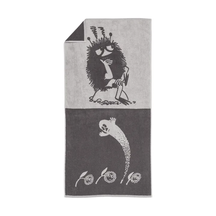 Moomin badhanddoek 70x140 cm - Stinky, grijs - Moomin Arabia