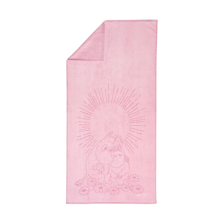 Moomin badhanddoek 70x140 cm - Verliefd roze - Moomin Arabia