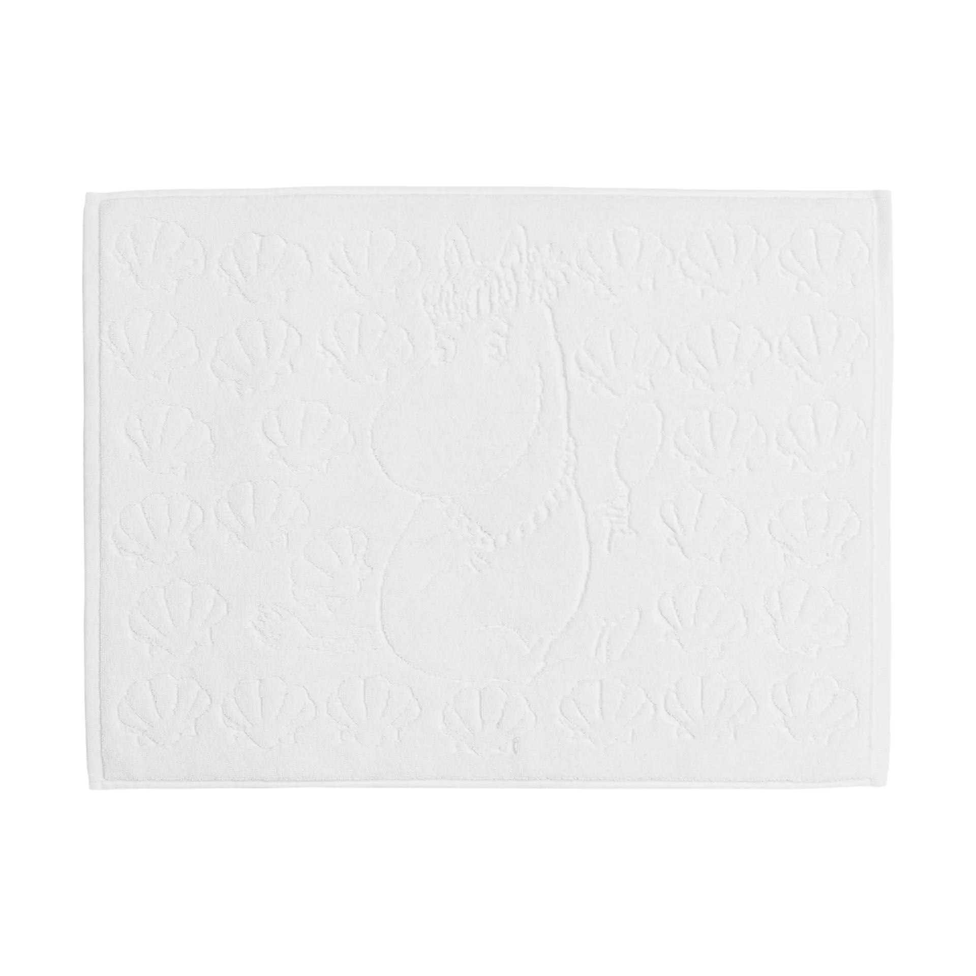 Moomin badkamer mat 50x70 cm, Zeeschelp wit  Moomin Arabia
