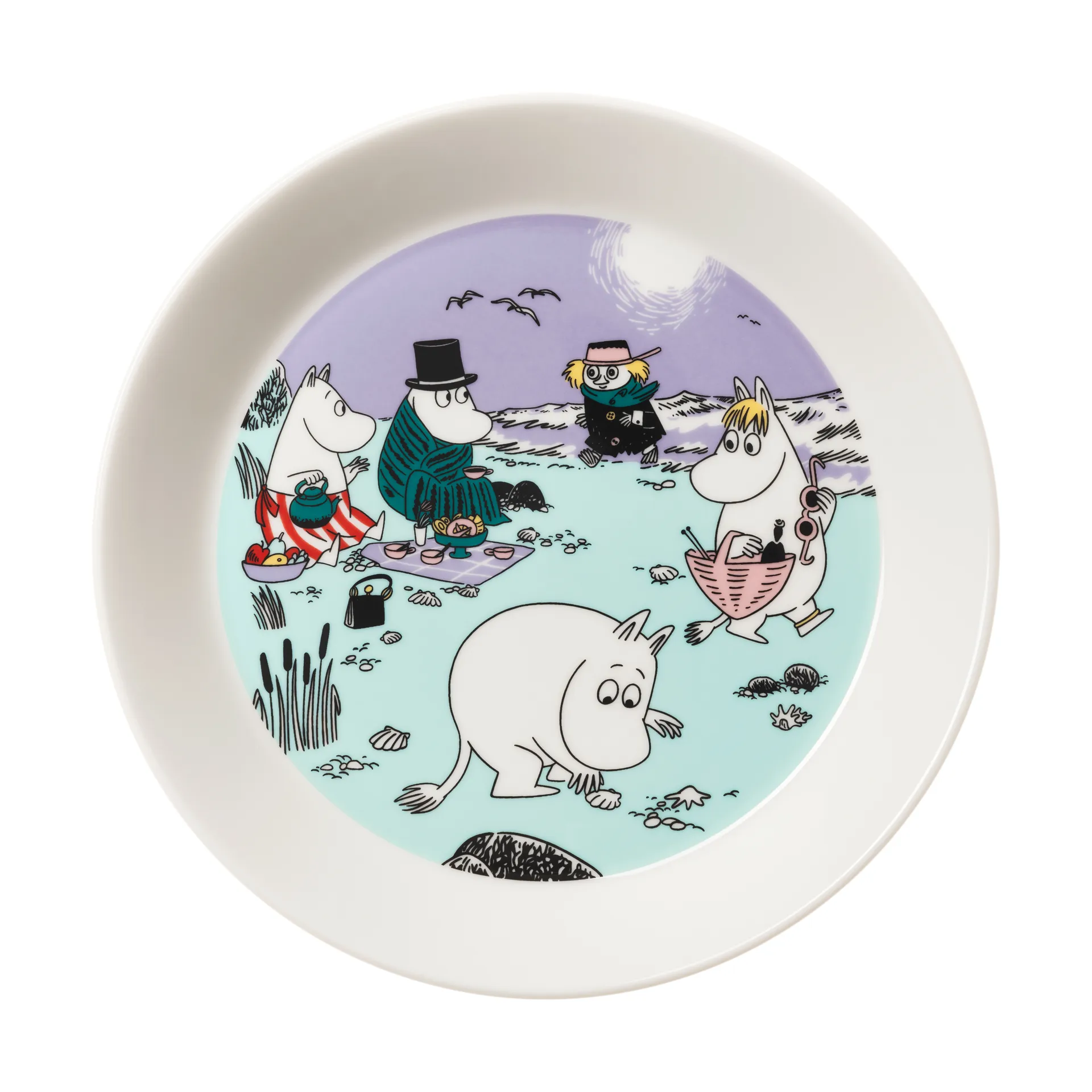 Moomin bord  2025 Beach day, Ø19,5 cm Moomin Arabia