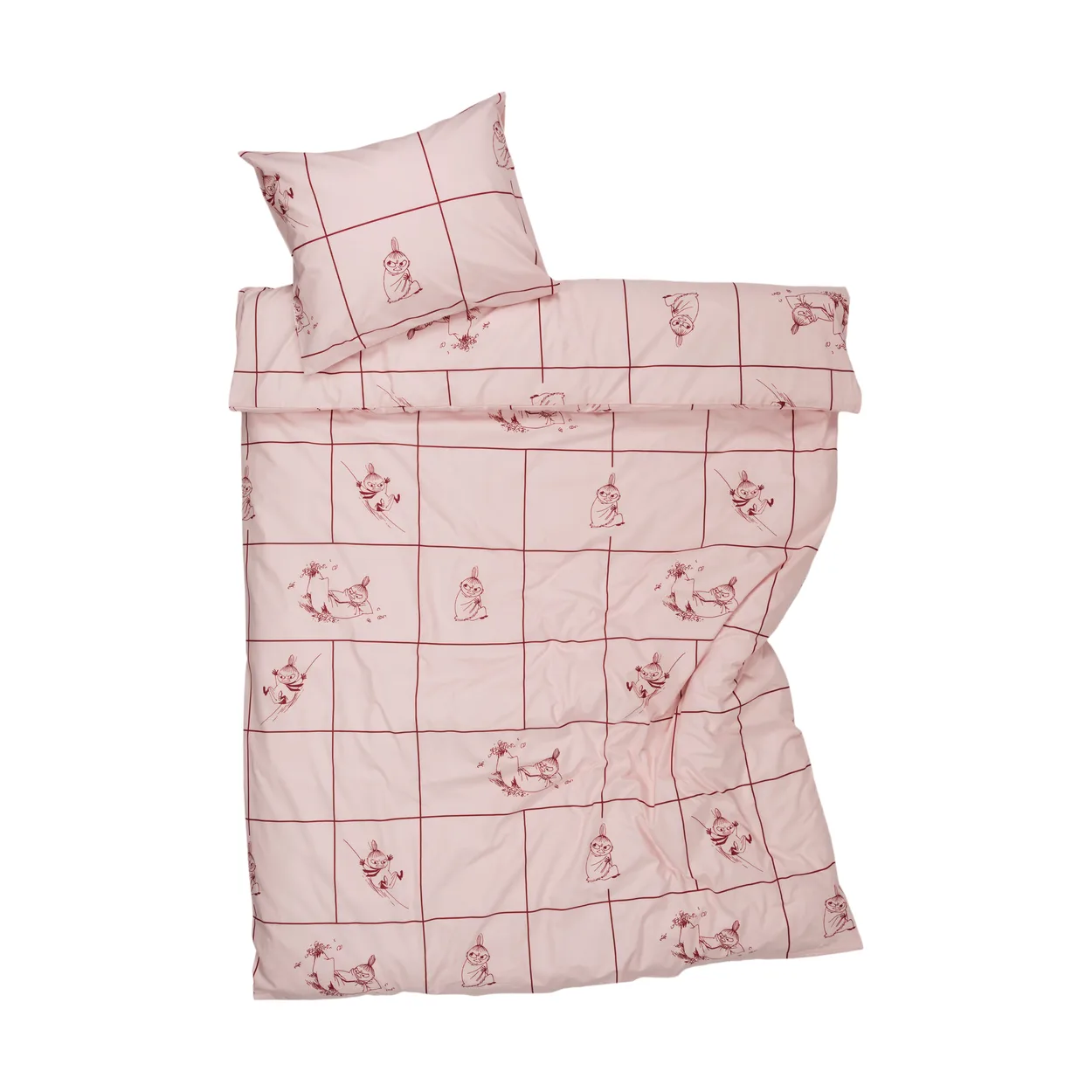 Moomin Arabia Moomin dekbedovertrek 150x210 cm Lilla My geruit