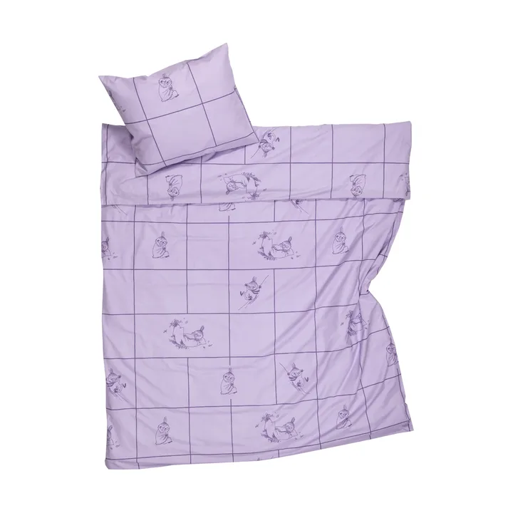 Moomin dekbedovertrekset 150x210 cm - Lilla My, paars - Moomin Arabia