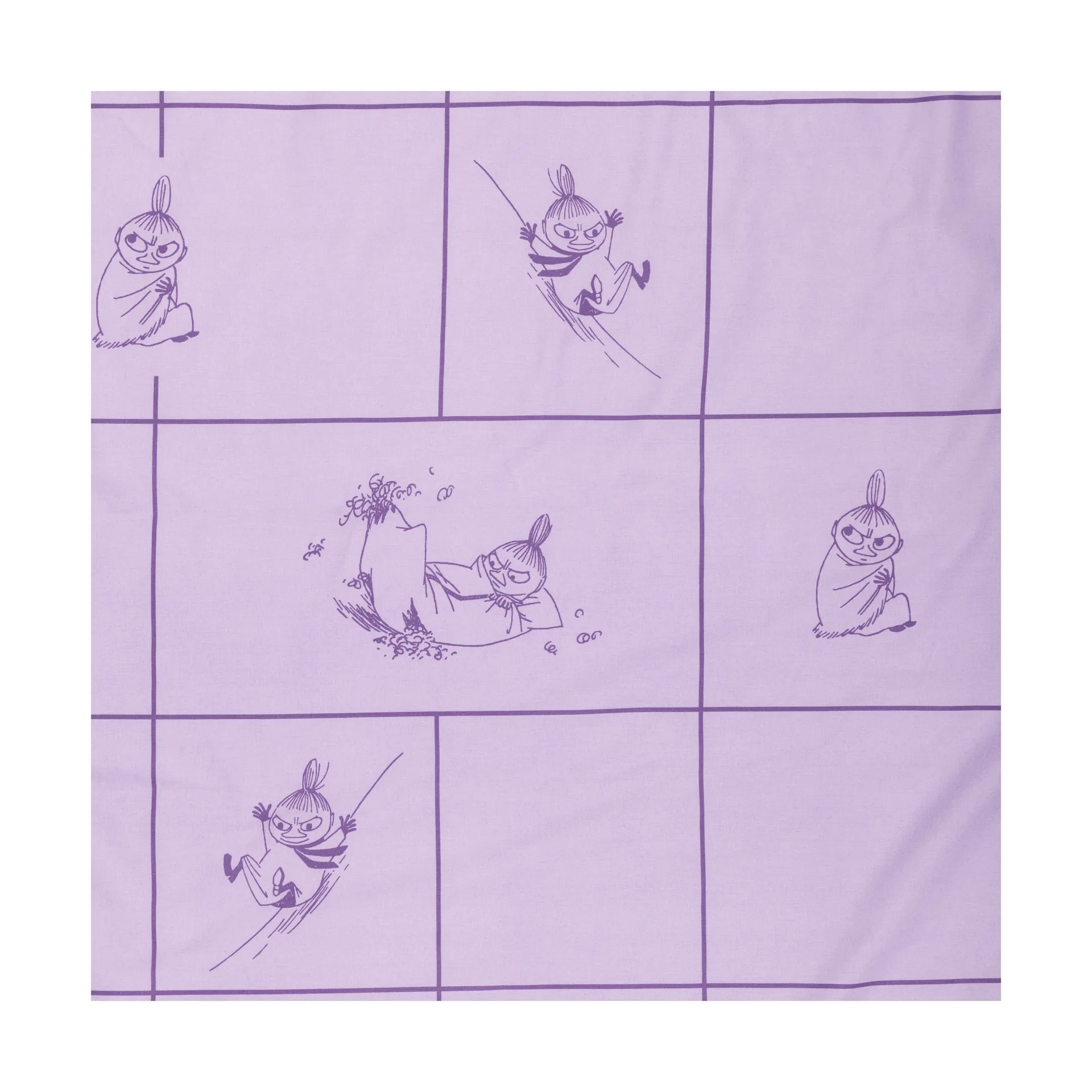 Moomin dekbedovertrekset 150x210 cm, Lilla My, paars Moomin Arabia