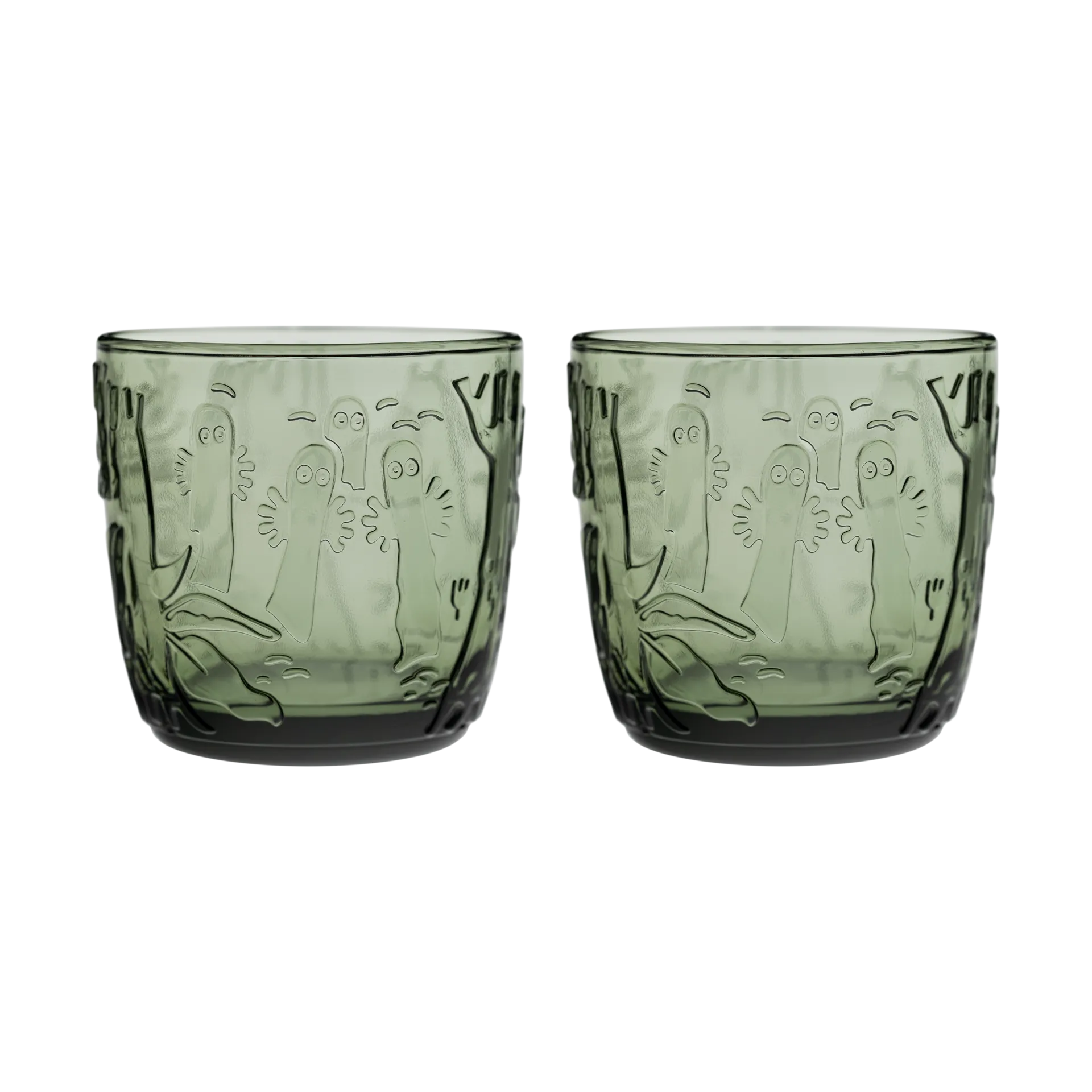 Moomin glas 28 cl 2-pack, Dennengroen Moomin Arabia