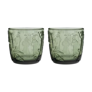 Moomin glas 28 cl 2-pack - Dennengroen - Moomin Arabia