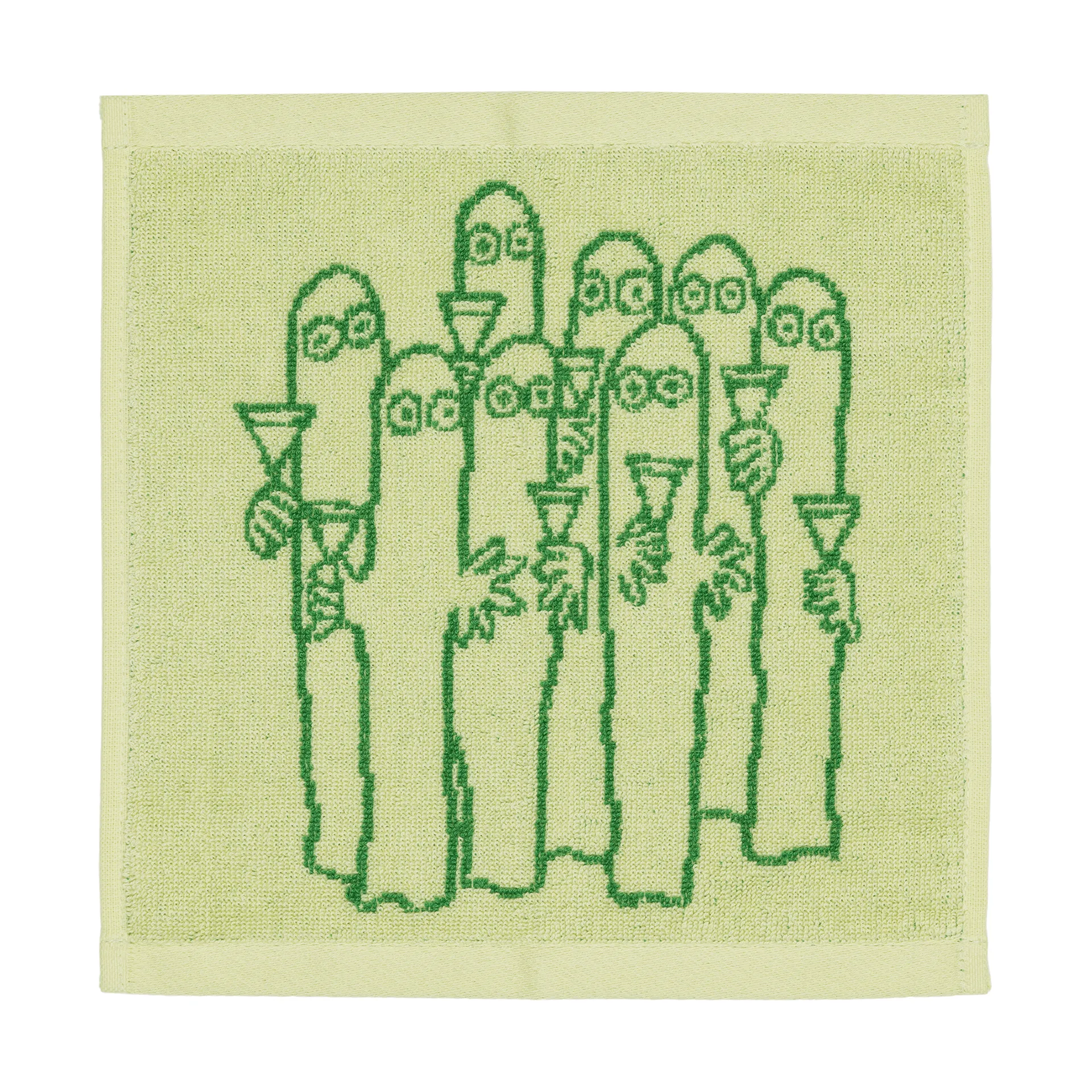Moomin handdoek 25x25 cm, Hattifnattarna, groen Moomin Arabia