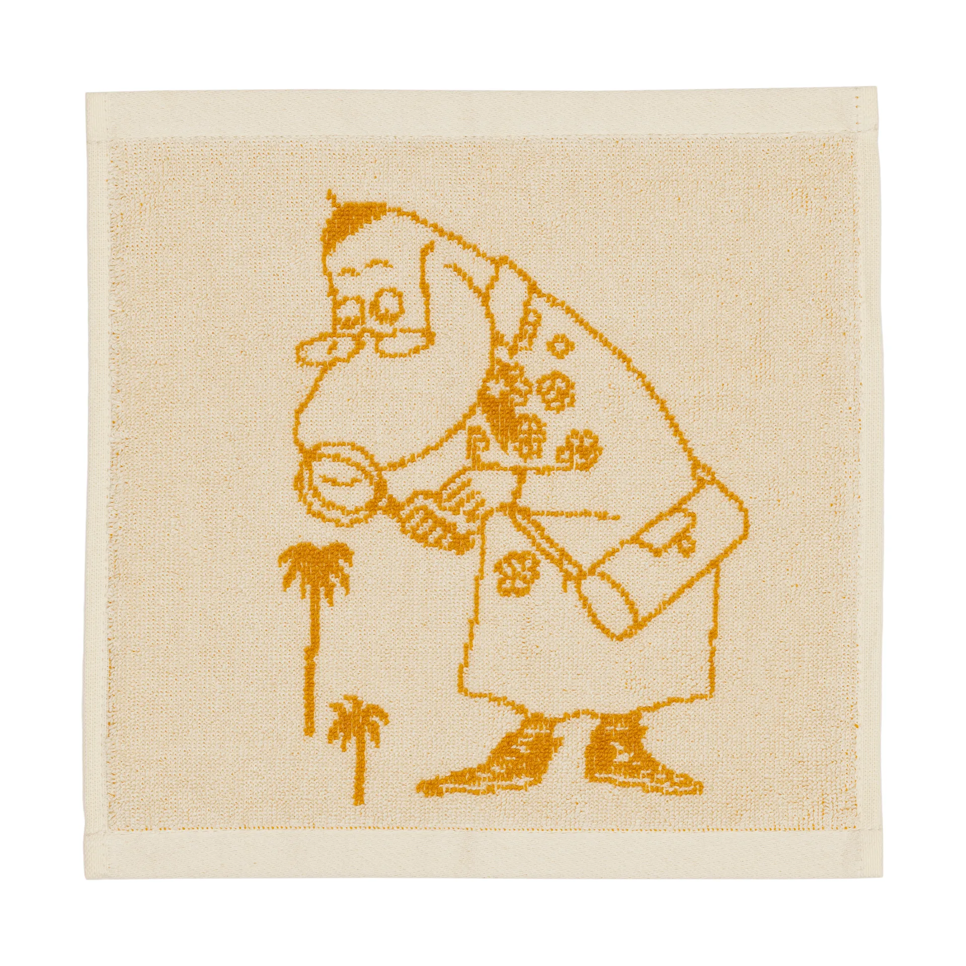 Moomin handdoek 25x25 cm, Hemulen, oker Moomin Arabia