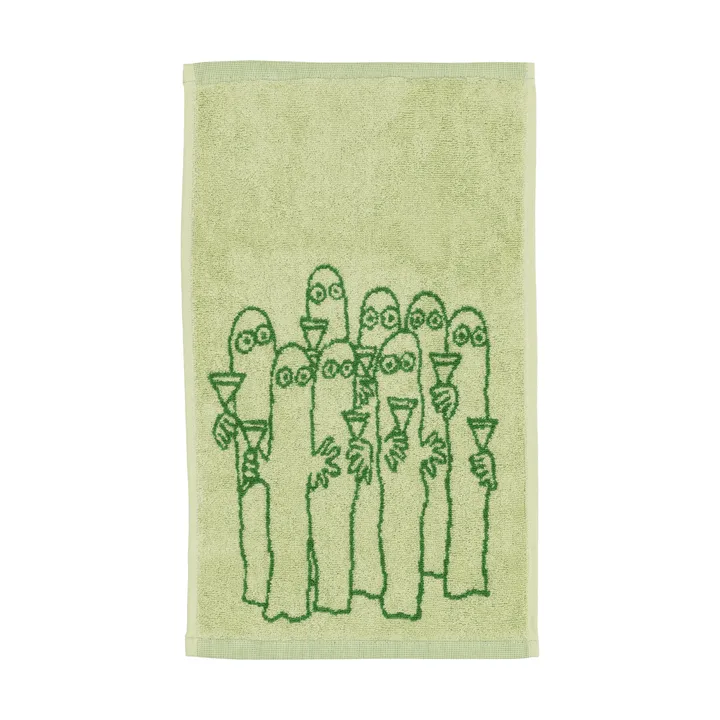 Moomin handdoek 30x50 cm - Hattifnattarna, groen - Moomin Arabia