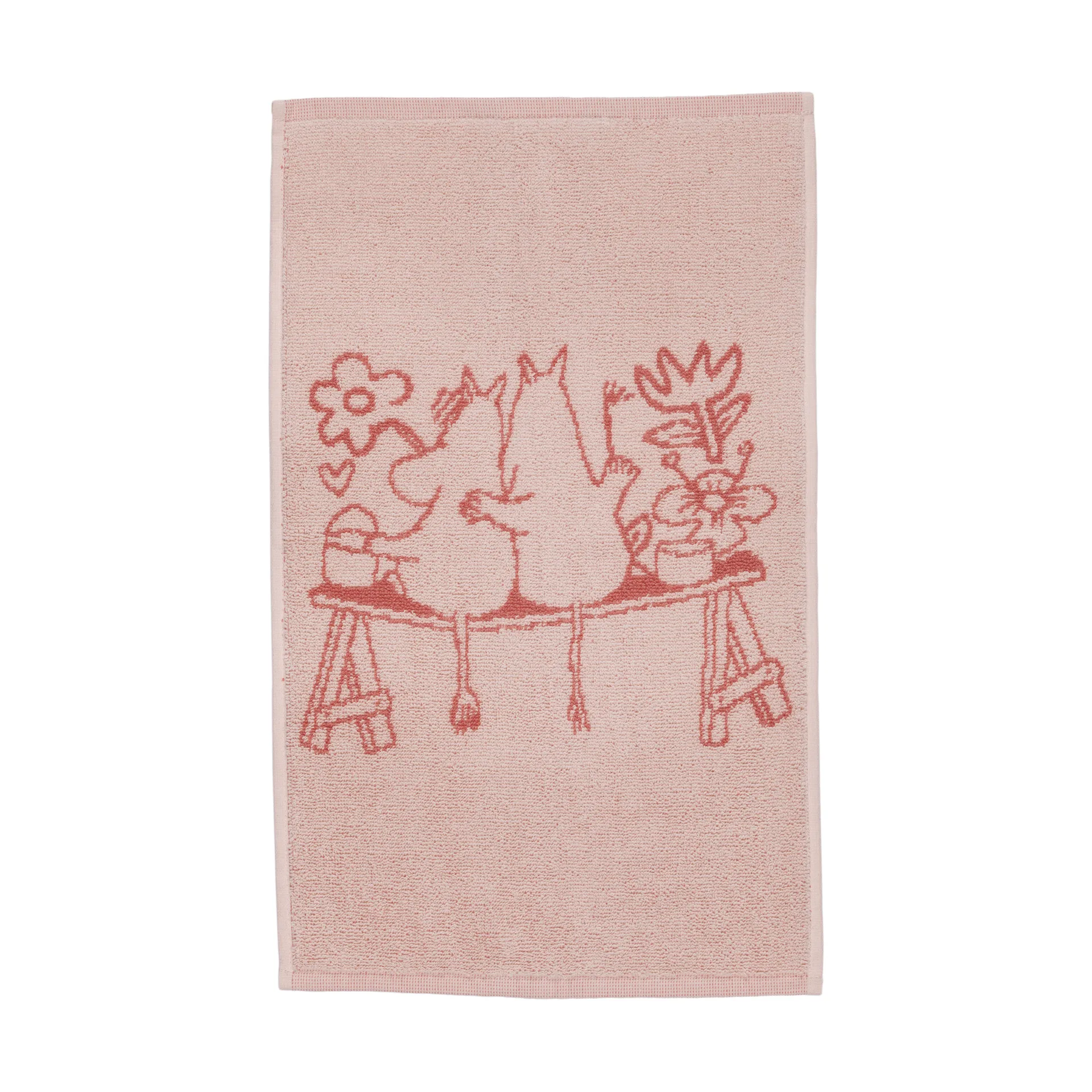 Moomin handdoek 30x50 cm, Liefde roze Moomin Arabia