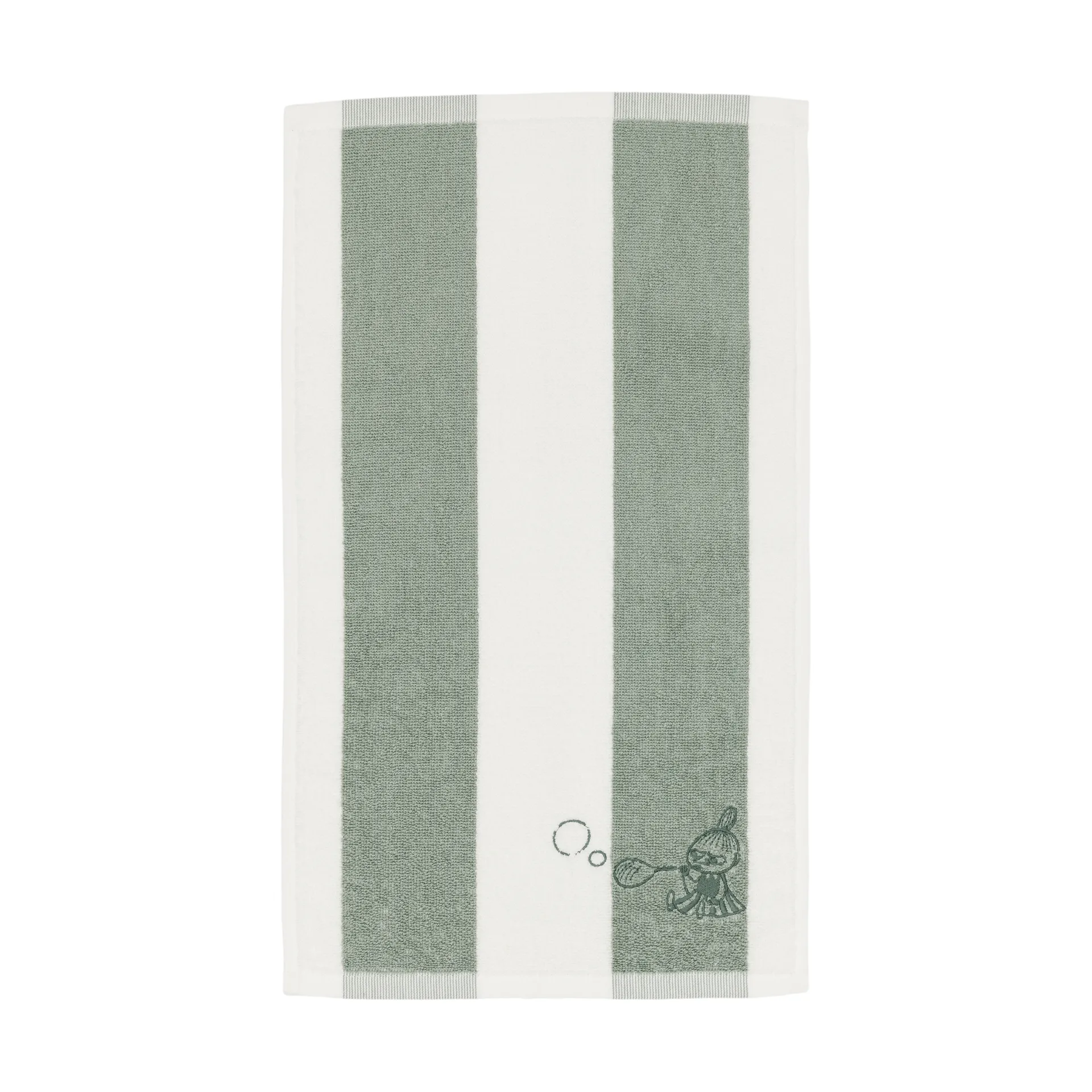 Moomin handdoek 30x50 cm, Lilla My groen-wit Moomin Arabia