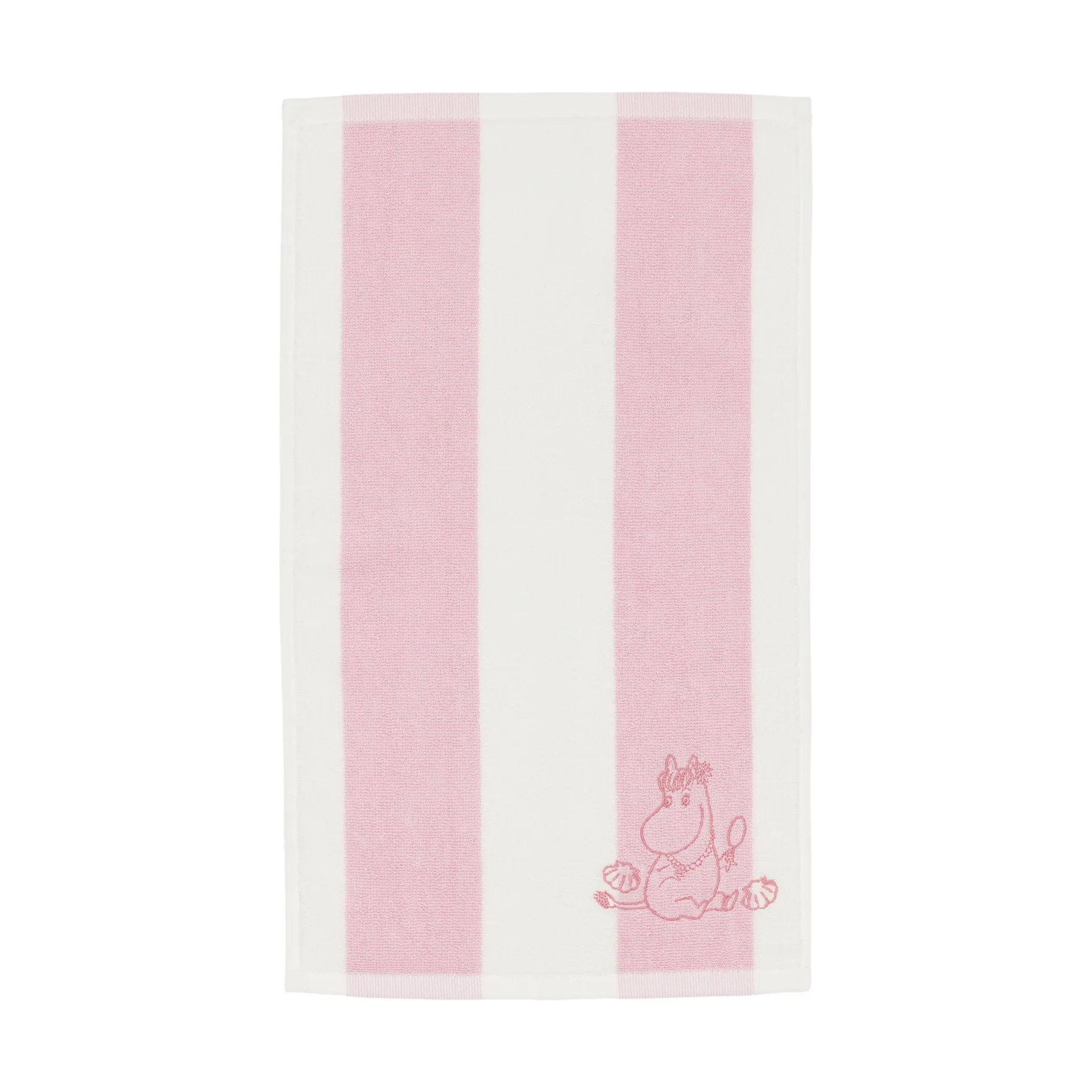 Moomin handdoek 30x50 cm, Schelp roze-wit Moomin Arabia