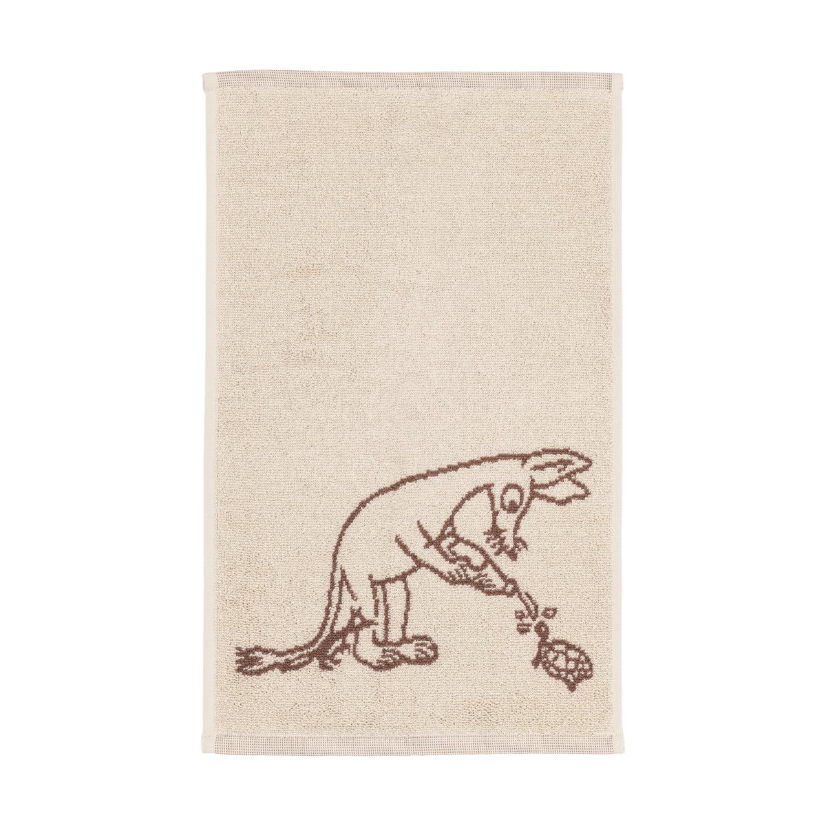 Moomin Arabia Moomin handdoek 30x50 cm Sniff bruin | Scandinavisch Interieur | Badhanddoeken | Bruin