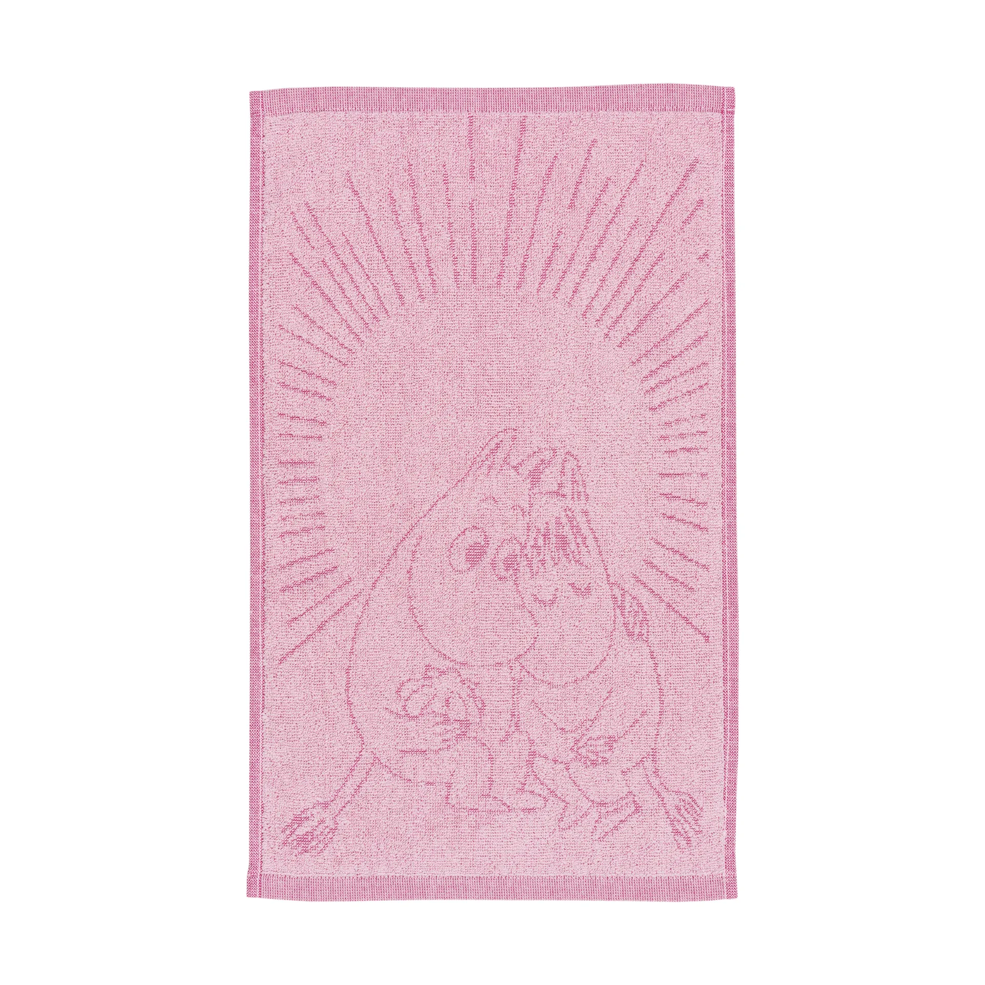 Moomin handdoek 30x50 cm, Verliefd roze Moomin Arabia