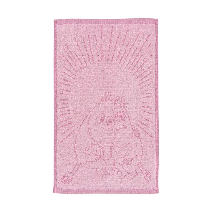 Moomin handdoek 30x50 cm - Verliefd roze - Moomin Arabia