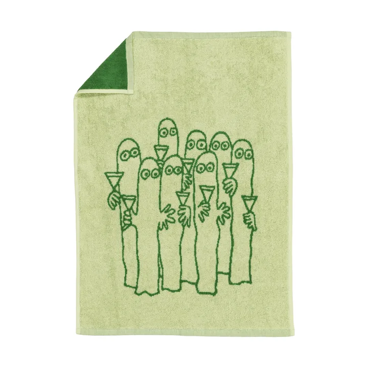 Moomin handdoek 50x70 cm - Hattifnattarna, groen - Moomin Arabia