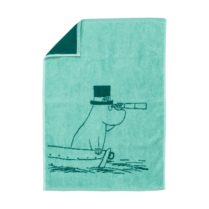 Moomin handdoek 50x70 cm - Moominpapa blauwgroen - Moomin Arabia