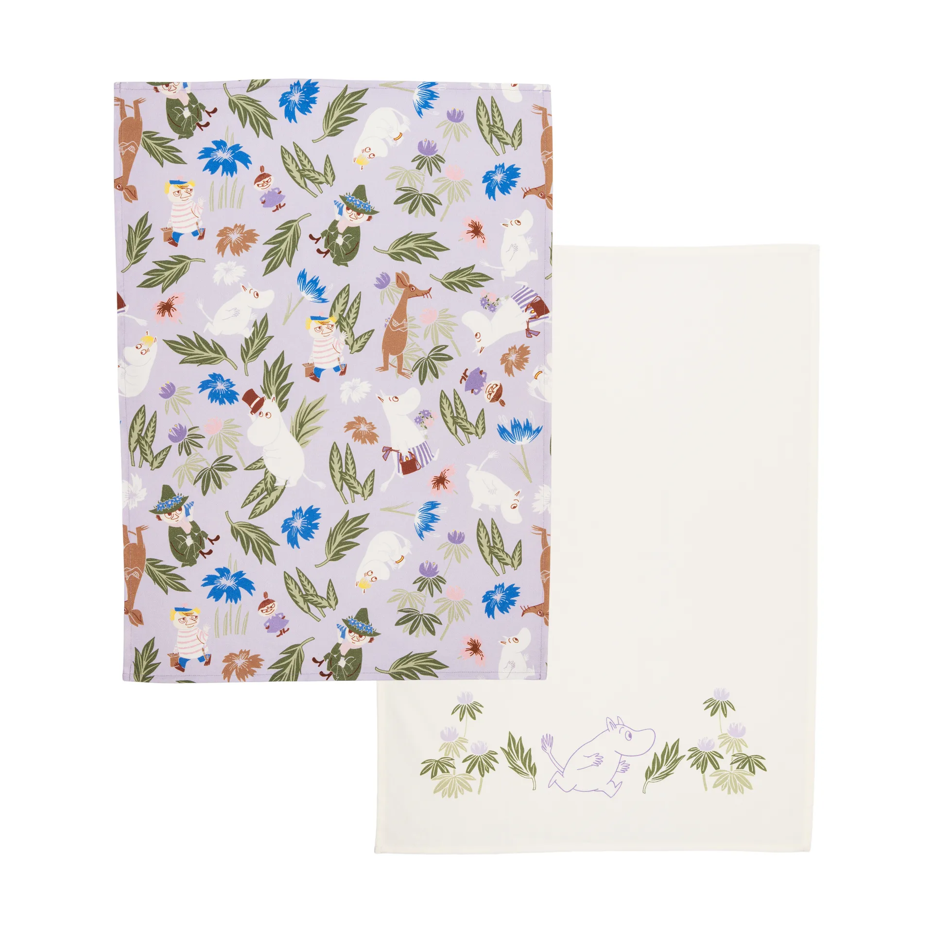 Moomin keukendoek 50x70 cm 2-delig, Lila-off-white Moomin Arabia