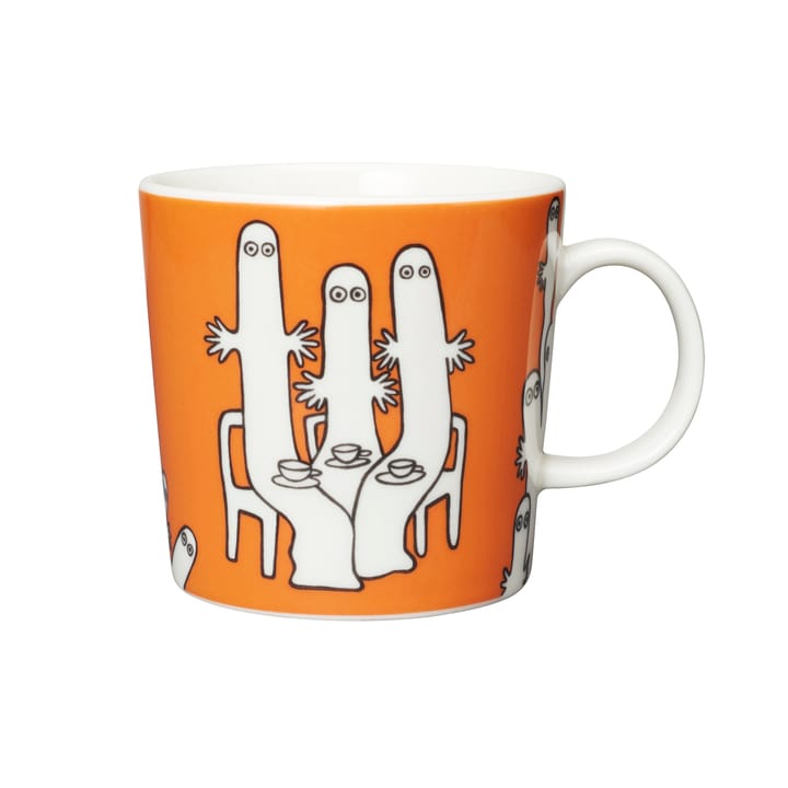Moomin mok Classic 75 jaar Limited Edition, Hattifnattarna oranje Moomin Arabia