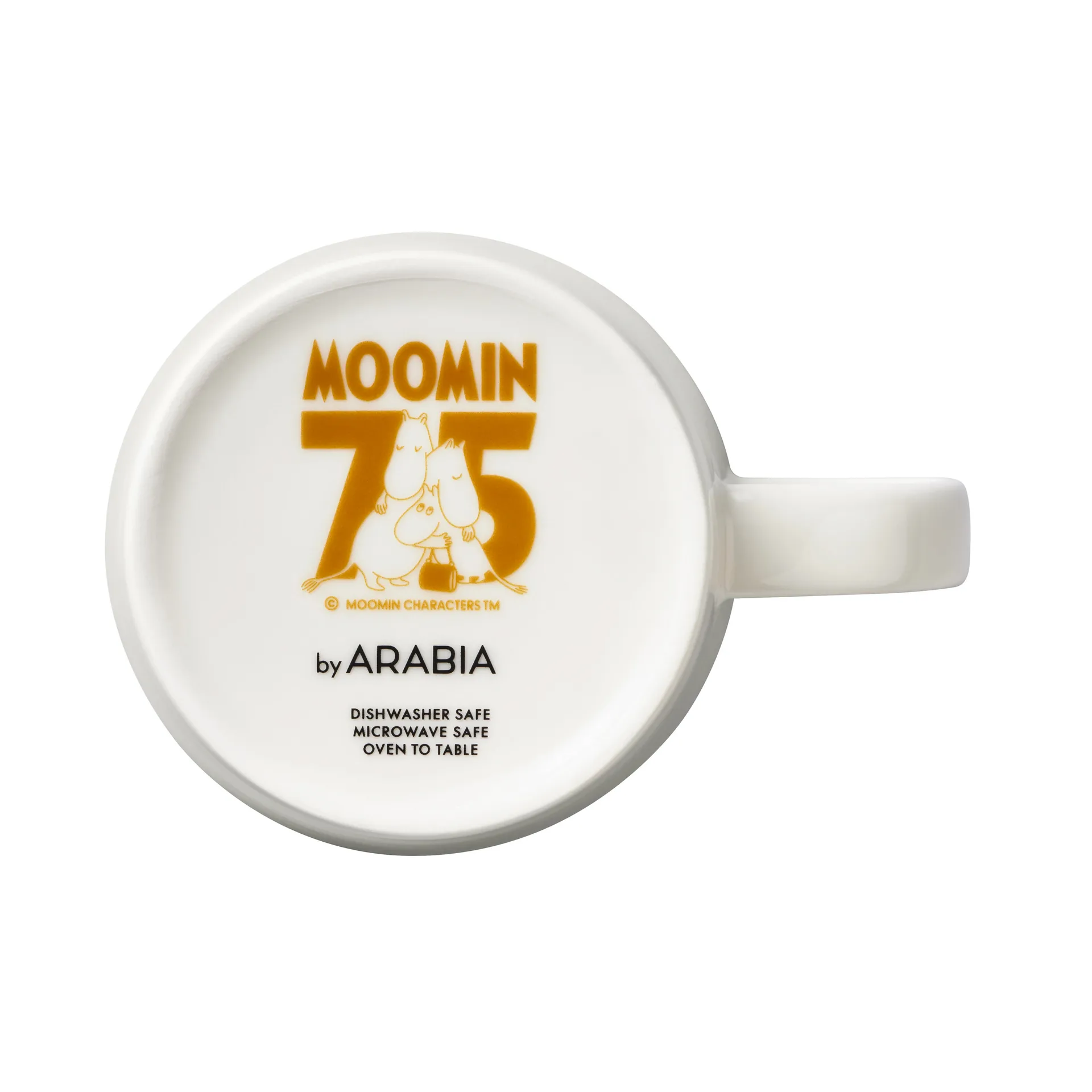 Moomin mok Classic 75 jaar Limited Edition, Hattifnattarna oranje Moomin Arabia